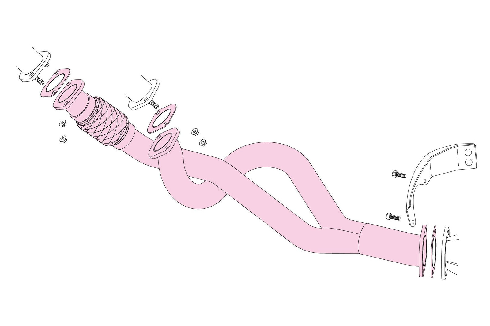 FUJITSUBO FRONT PIPE EXHAUST FOR NISSAN SKYLINE GT-R BNR32 BCNR33 BNR34 610-15165