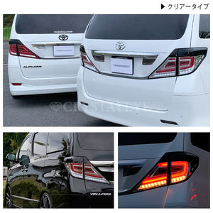 CRYSTAL EYE FIBER FULL LED TAIL V3 (CLEAR TYPE) FOR TOYOTA VELLFIRE 20 ALPHARD 20 ALL MODELS EARLY LATE HYBRID COMPATIBLE J228CL