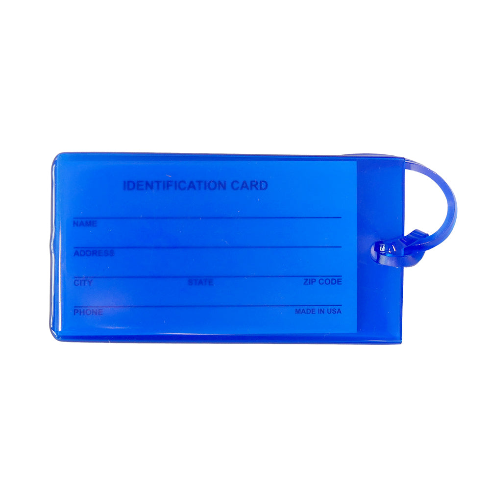 RAYS RUBBER LUGGAGE TAG BLUE 7409020RTAGBL