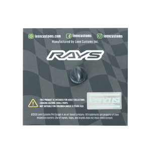 RAYS TE37 30TH RAYS x LEEN CUSTOMS COLLABORATION 30TH LOGO PIN BADGE RFC (RAYS FAN CLUB EXCLUSIVE ITEM) 7499TE3730LOG