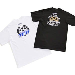 RAYS TE37 30TH LOGO T-SHIRT XL BLACK 7499TE3730BXL