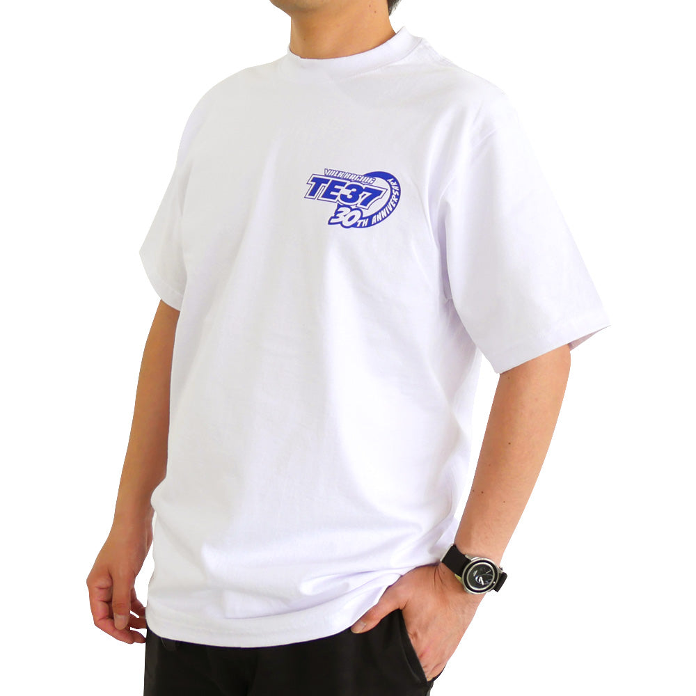 RAYS TE37 30TH LOGO T-SHIRT L WHITE 7499TE3730WHL