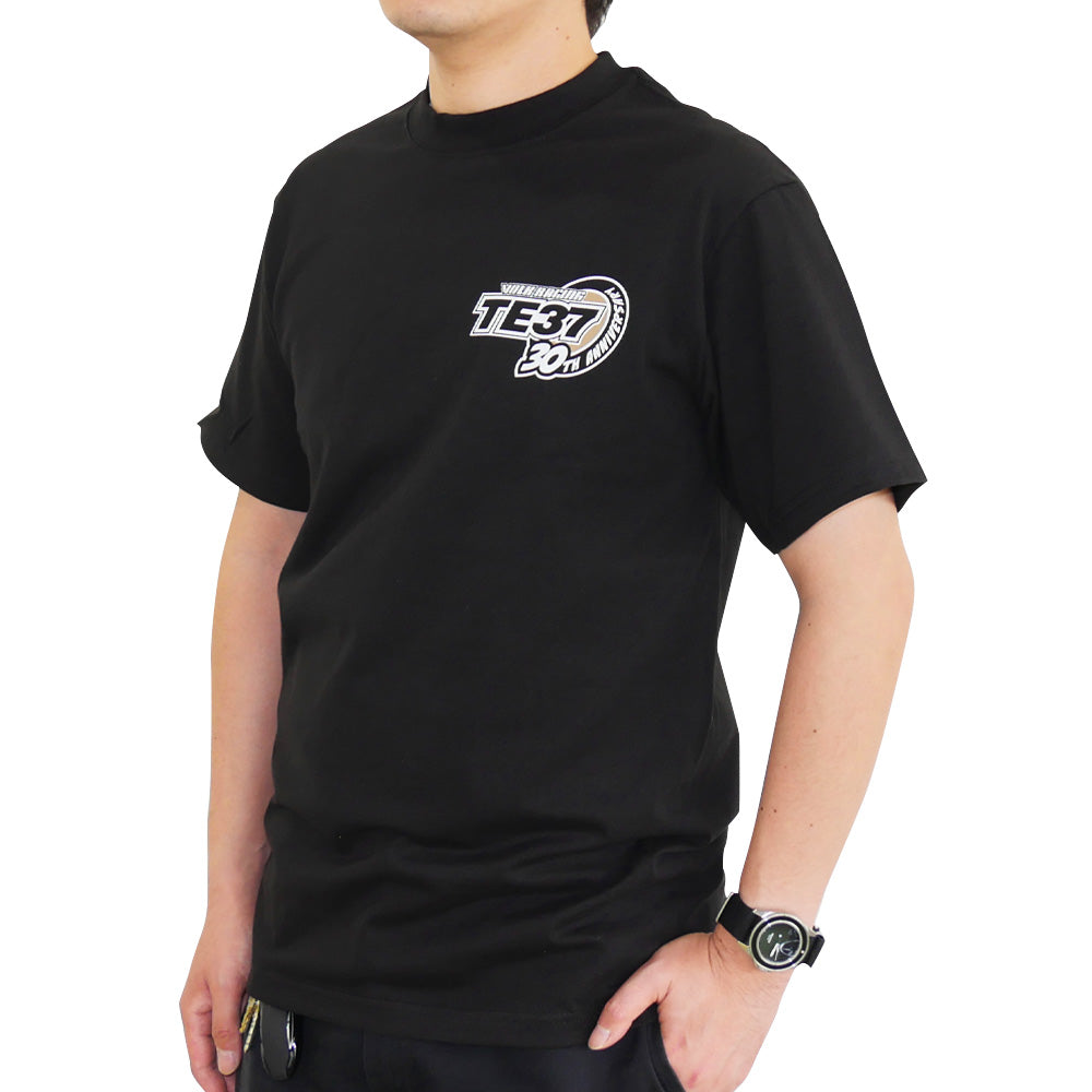 RAYS TE37 30TH LOGO T-SHIRT L BLACK 7499TE3730BKL