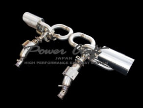 POWER CRAFT HYBRID EXHAUST MUFFLER SYSTEM 4 PIECES OUT BLACK TAIL FOR LAMBORGHINI GALLARDO P-LA320107-BKT