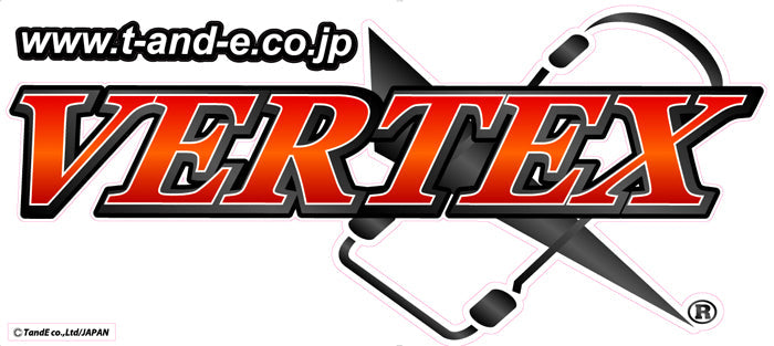 CAR MAKE T&E VERTEX BODY STICKER RED LOGO 1 SHEET FOR  CARMAKETE-02888