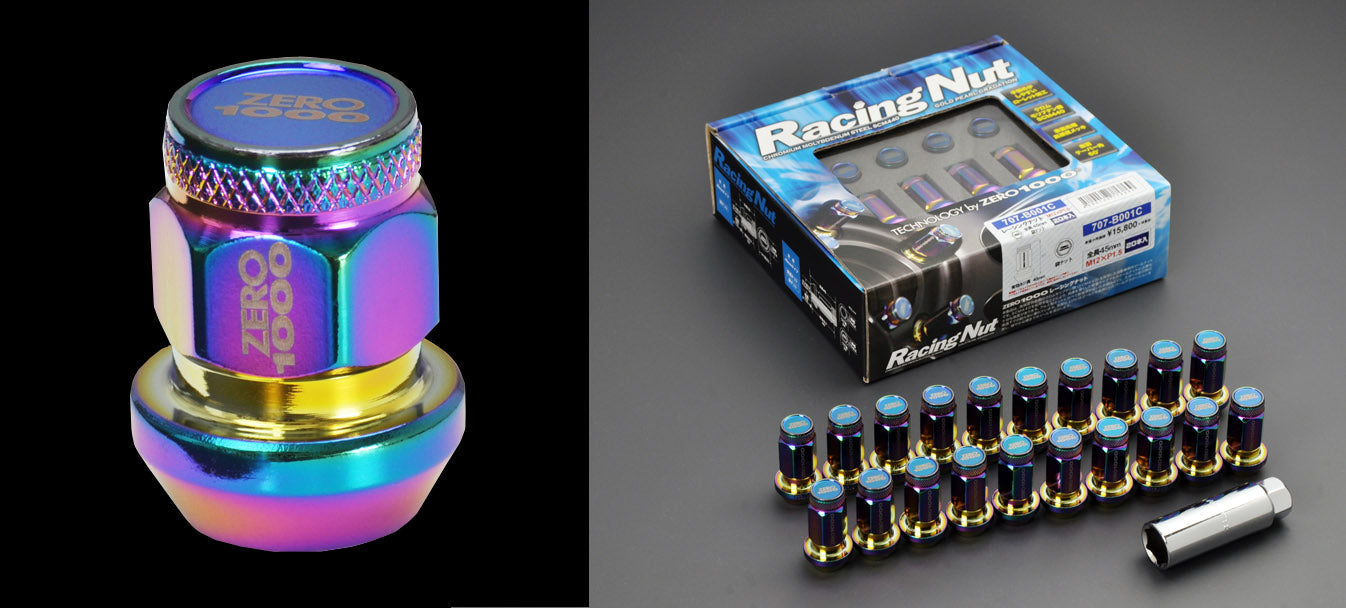 ZERO1000 CLOSED-END TYPE LUG NUTS 28mm 20pcs M12×P1.5 707-C001C
