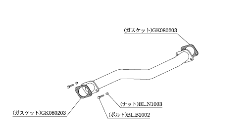 KAKIMOTO RACING FRONT PIPE FOR TOYOTA SOARER JZZ30 ZENKI  TF345