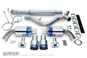 RSE FULL TITANIUM MUFFLER EXHAUST KIT TYPE-D FOR TOYOTA 86 ZN6 SUBARU BRZ ZC6 RB6090-SB05B