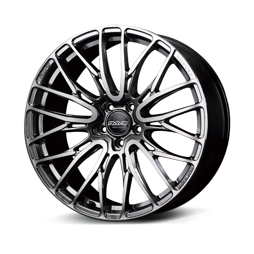 RAYS HOMURA 2X10BD 19X8J +45 5X114.3 BLACK RIM EDGE DMC(B9J) 27299804595B9J