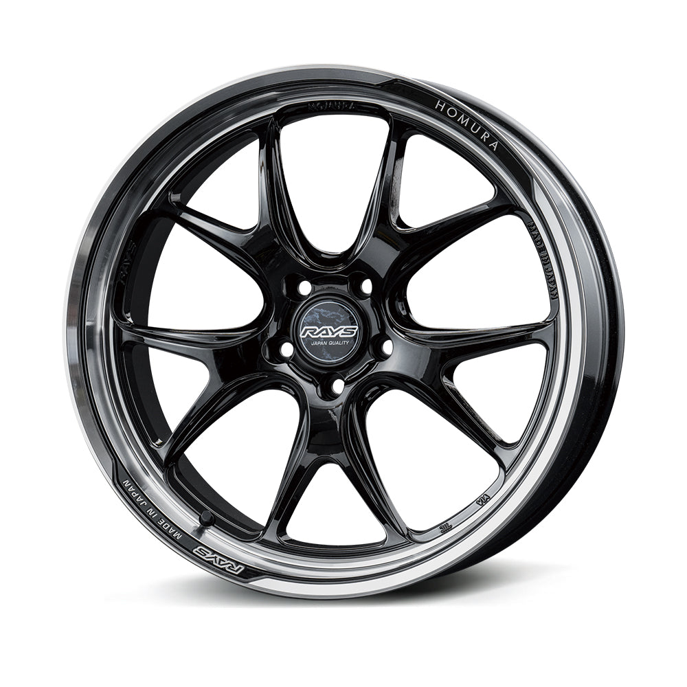 RAYS HOMURA 2X5RA 19X8.5J +38 5X120 GLOSSY BLACK RIM DMC (GRACE SILVER RIM DMC (QAJ)) 27369853821BAJ