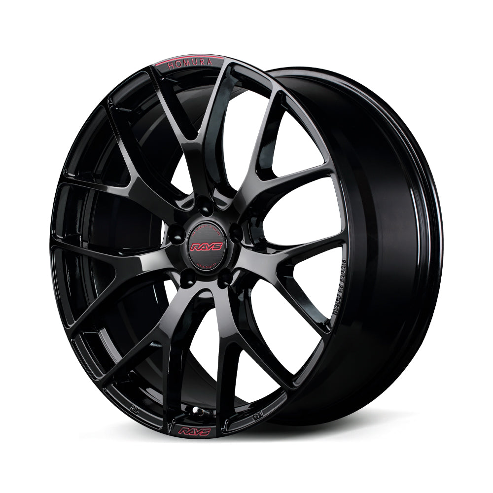 RAYS HOMURA 2X7FT SPEC-M 19X7J +38 5X114.3 GLOSSY BLACK RAP (RED CLEAR) (B8J) 27409703895B8J