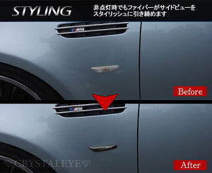 CRYSTAL EYE FIBER LED SIDE MARKER, CLEAR TYPE FOR BMW E46 E60 E61 E87 E90 E91 E92 D005-CL