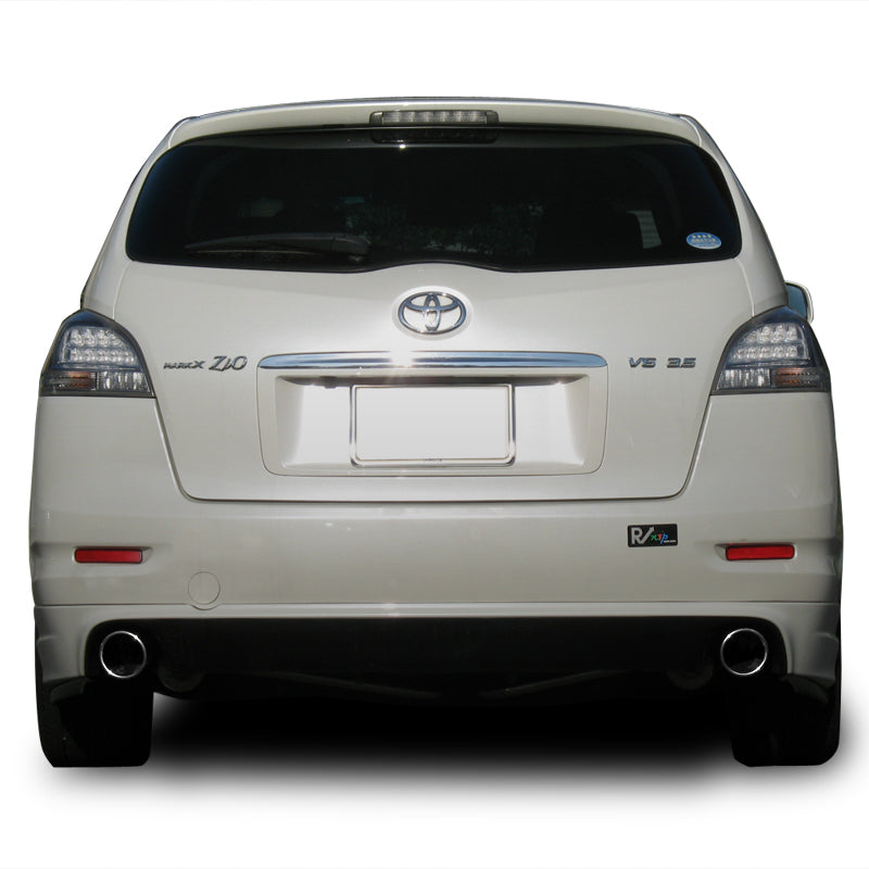SURUGA SPEED PFS LOUD SOUND MUFFLER EXHAUST STAINLESS STEEL 90φ DIAGONAL FOR TOYOTA MARK X DBA GGA10 2GR-FE SRT-422-B
