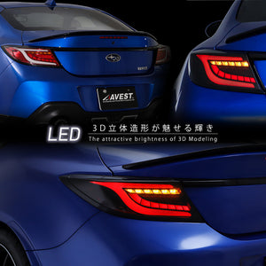 AVEST FULL LED TAIL LIGHT RED FOR TOYOTA GR86 ZD8 SUBARU BRZ ZD8 TO2003-J-CRCAR