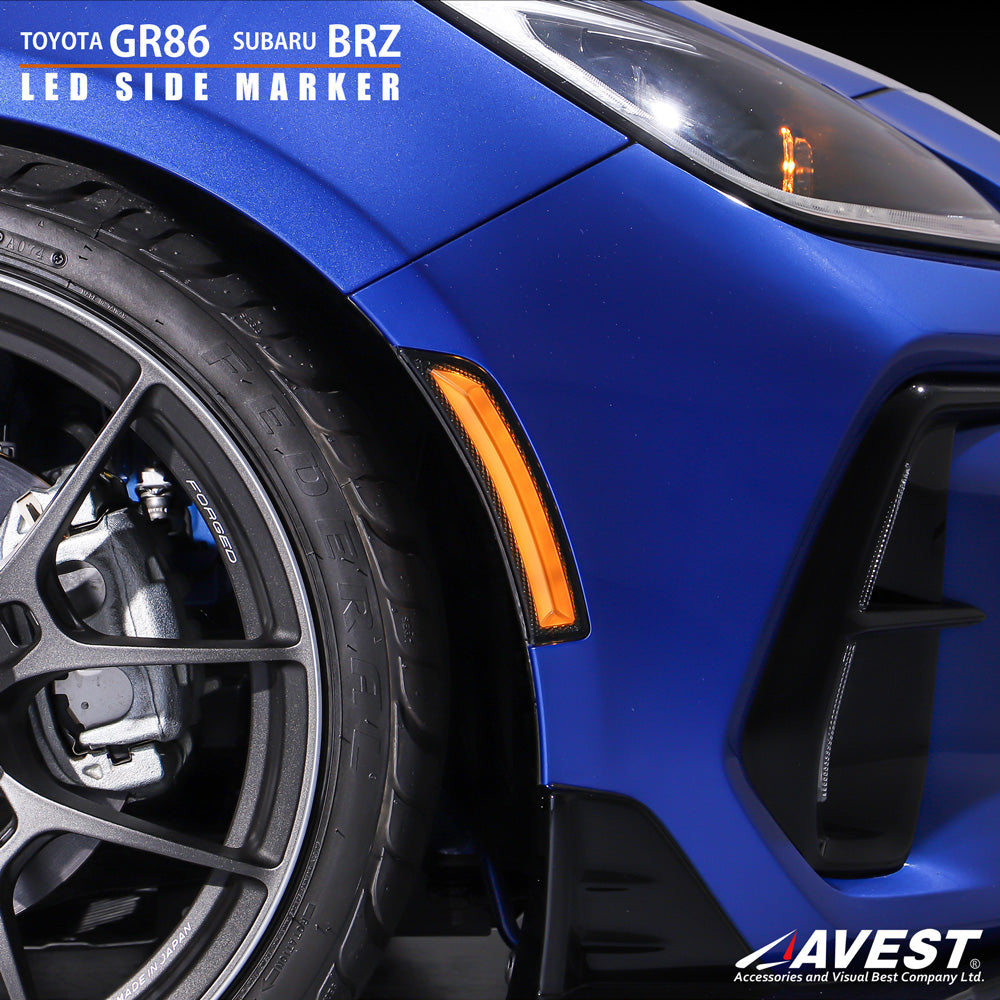 AVEST FULL LED SIDE MARKER LIGHT SMOKE FOR TOYOTA GR86 ZD8 SUBARU BRZ ZD8 SB5003-U-SB