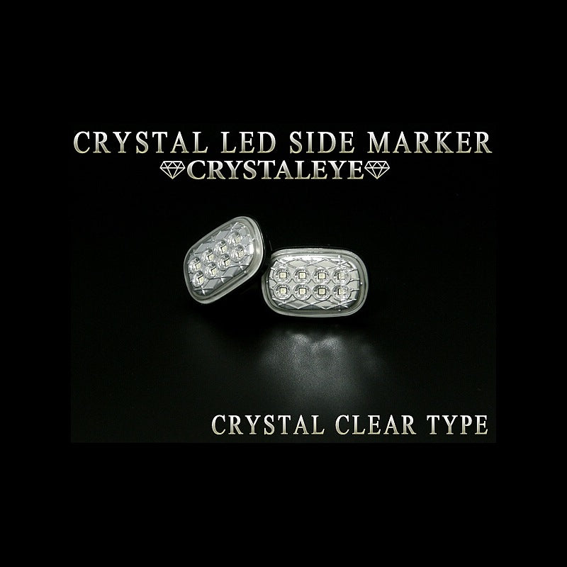 CRYSTAL EYE CRYSTAL LED SIDE MARKER, SMOKED TYPE FOR TOYOTA HARRIER 10 30  D019SM