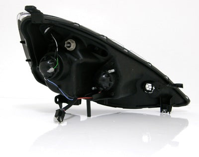 CRYSTAL EYE LED PROJECTOR HEADLIGHT V3 (CHROME) FOR HONDA FIT GE6-9 HALOGEN VEHICLES J083CR