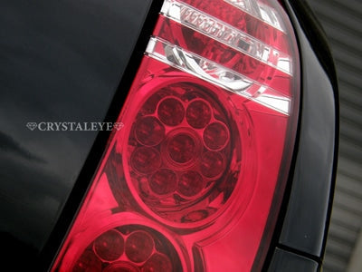 CRYSTAL EYE RED BENZ TYPE TURN SIGNAL LED W GATLING LED TAIL LAMP FOR NISSAN MARCH K12  J096RC