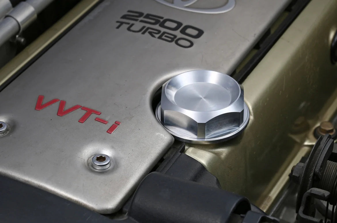 NIGHT-PAGER OIL FILLER CAP (REPRINTED VERSION) SILVER FOR TOYOTA 1JZ 2JZ NIGHT-PAGER-00086