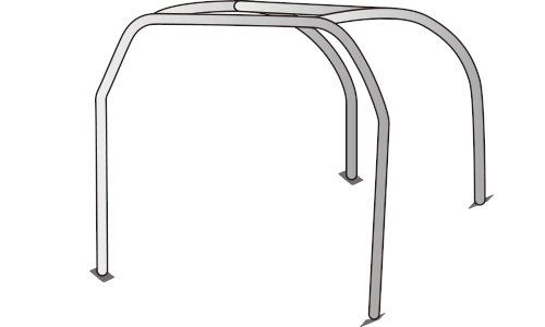 OKUYAMA DASH ROLL CAGE STEEL 5P  For MITSUBISHI LANCER EVOVII ~ IX CT9A 705-312-0