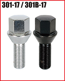 KYO-EI LUG BOLT FOR IMPORT CAR M12xP1.5 (BLACK) 301B-17