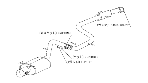 KAKIMOTO RACING EXHAUST KAKIMOTO.R FOR TOYOTA SPRINTER TRUENO AE92  TS330