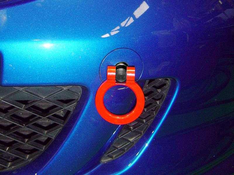 OKUYAMA FLIP-UP TOWING HOOK FRONT YELLOW For HONDA FIT GD1 2 3 4 301-002-1