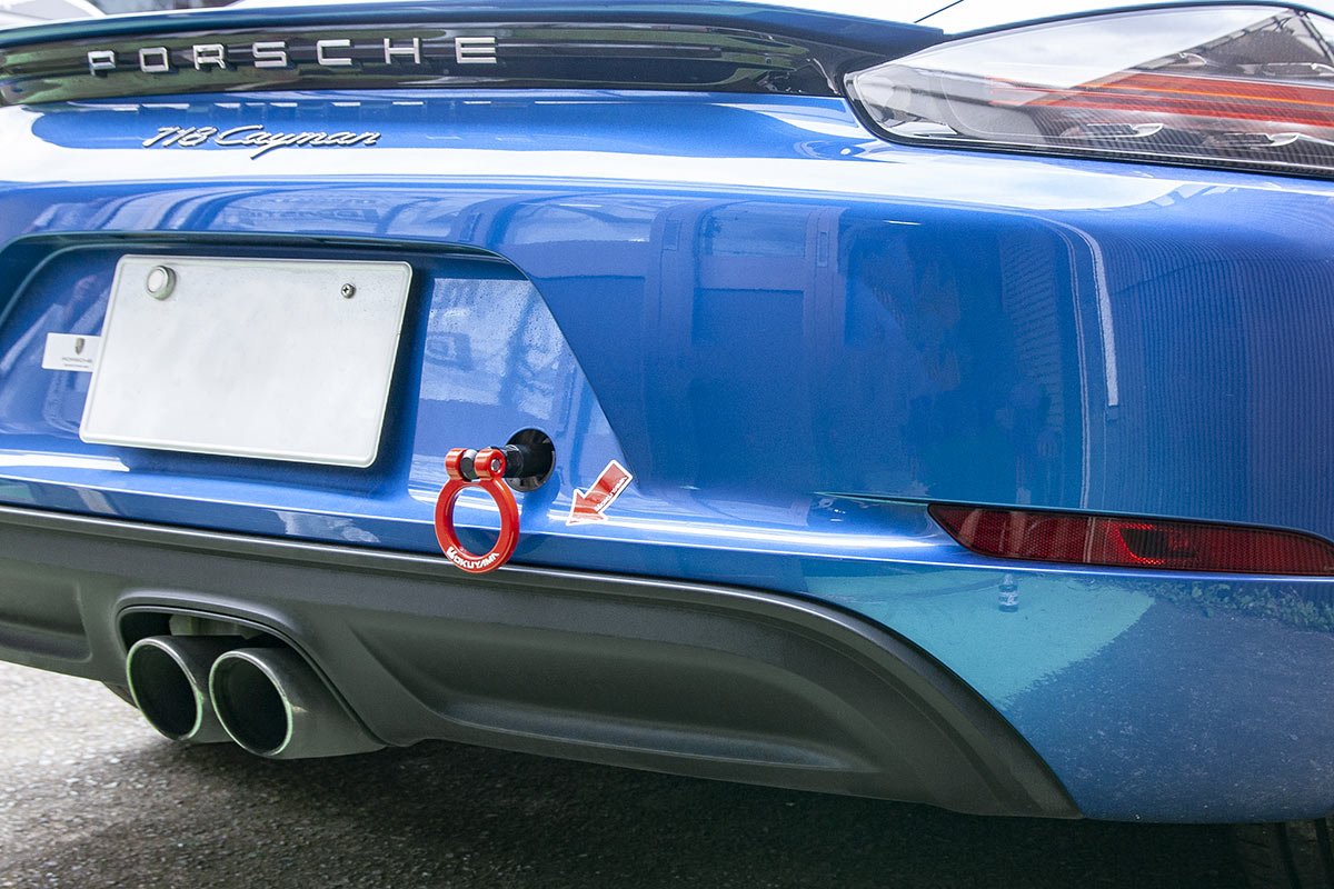 OKUYAMA TOWING HOOK SILVER For 911 TURBO S 718 CAYMAN 991 982J1 301-020-2