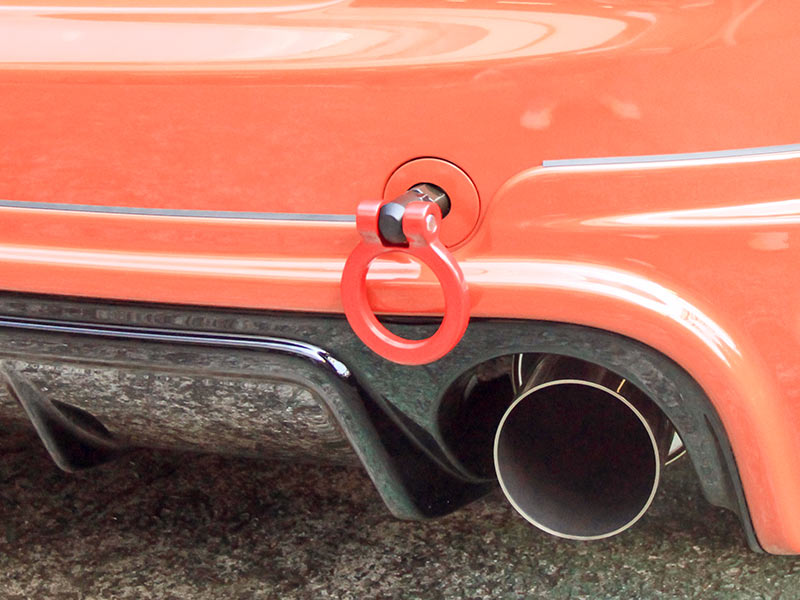 OKUYAMA FLIP-UP TOWING HOOK REAR SILVER For HONDA FIT GE8 301-043-2