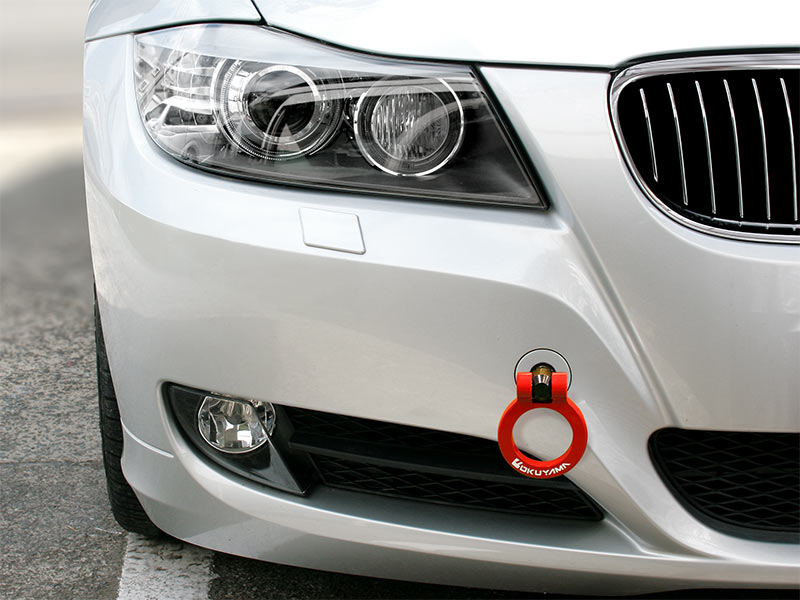 OKUYAMA FLIP-UP TOWING HOOK RED For BMW 301-053-0