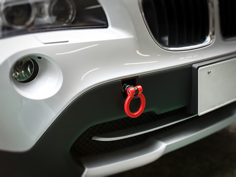 OKUYAMA FLIP-UP TOWING HOOK FRONT YELLOW For BMW X1 VL18 301-070-1