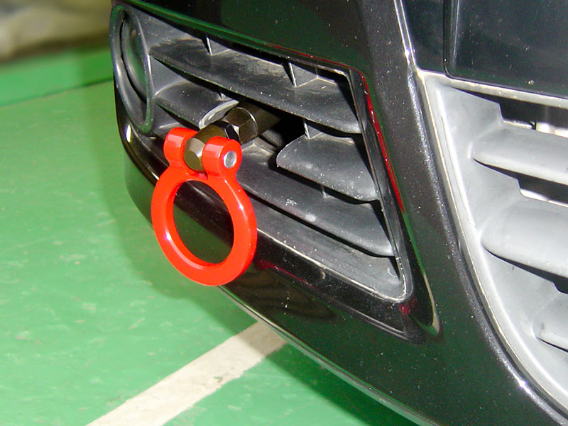 OKUYAMA TOWING HOOK FRONT SILVER For VOLKSWAGEN POLO GTI 9NBJX 301-074-2