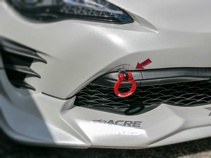 OKUYAMA TOWING HOOK Fr Rr SILVER For 86 BRZ IMPREZA ZN6 ZC6 GRB GRF GH8 301-080-2