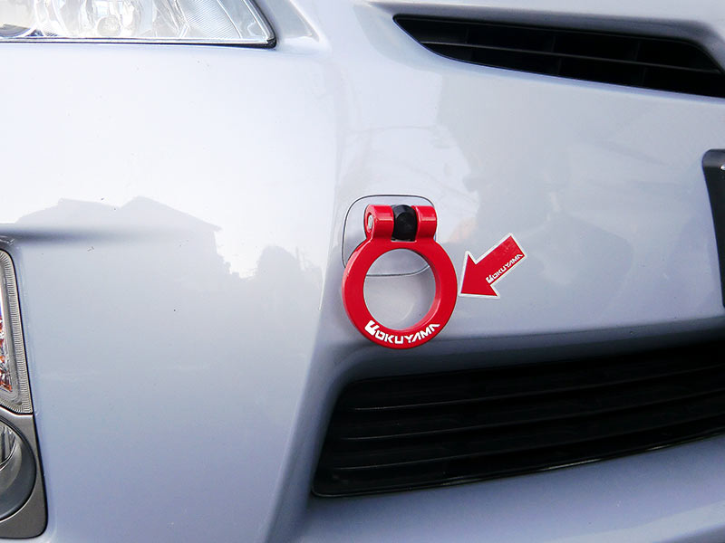 OKUYAMA FLIP-UP TOWING HOOK FRONT YELLOW For TOYOTA PRIUS ZVW30 301-090-1