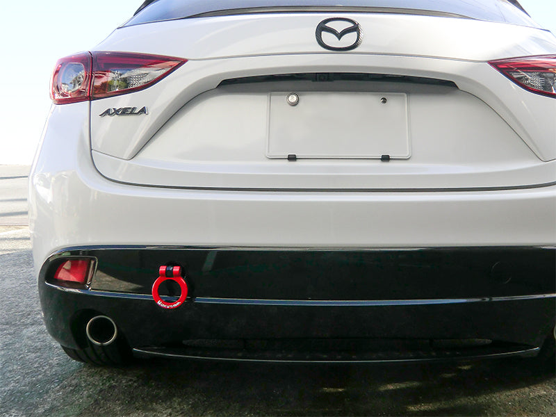 OKUYAMA FLIP-UP TOWING HOOK REAR YELLOW For MAZDA AXELA SPORT BM2FS 301-092-1