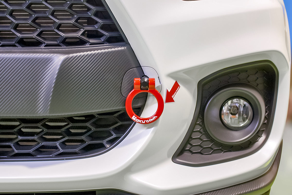 OKUYAMA TOWING HOOK FRONT SILVER For SUZUKI SWIFT SPORT ZC33S 301-103-2