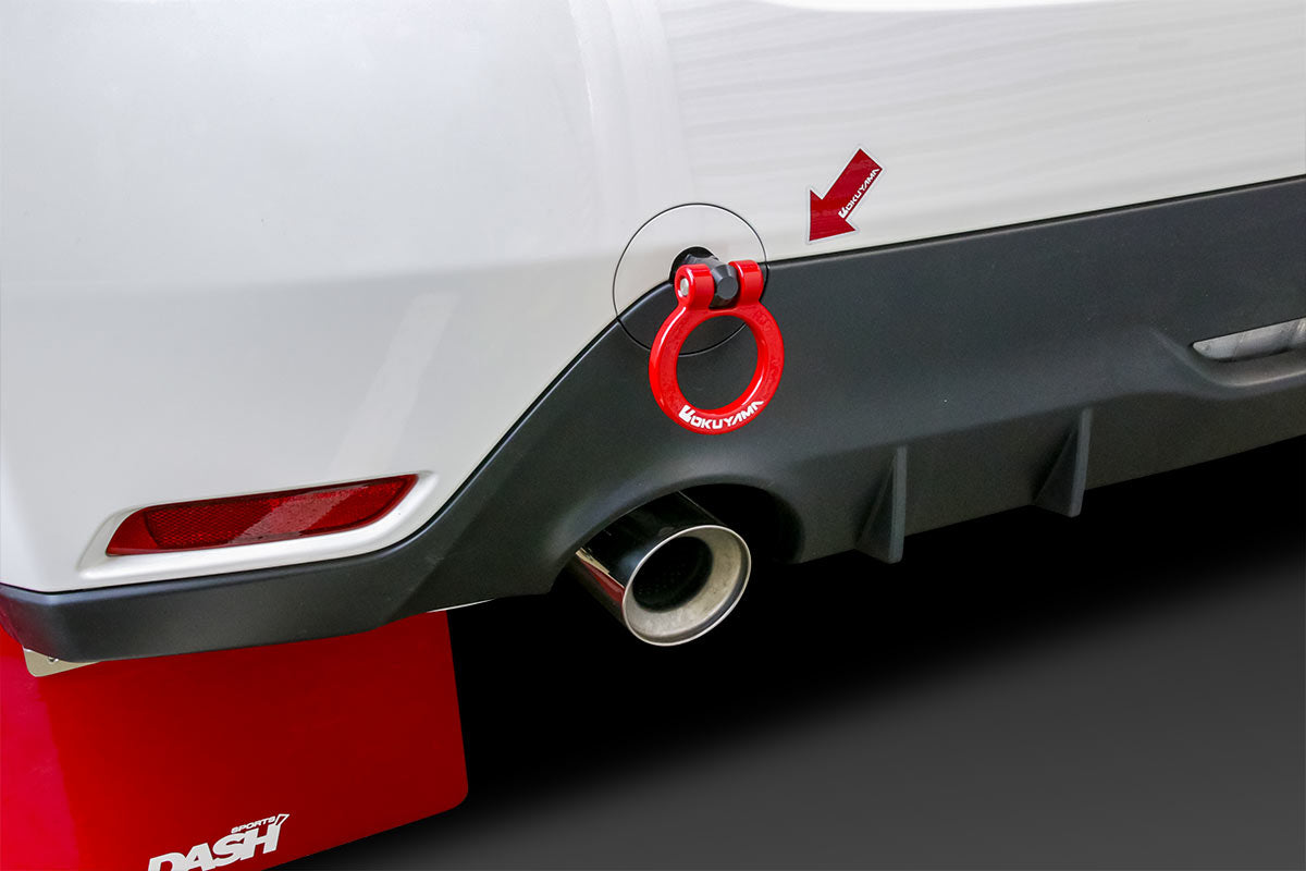 OKUYAMA FLIP-UP TOWING HOOK REAR RED For TOYOTA GR YARIS GXPA16 301-109-0