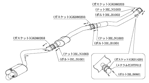 KAKIMOTO RACING EXHAUST KAKIMOTO.R FOR TOYOTA CHASER JZX100   TS348