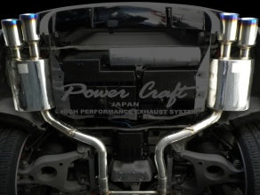 POWER CRAFT EXHAUST MUFFLER SYSTEM WITH BLACK TAIL FOR PORSCHE PANAMERA S PANAMERA 4S  P-PO470103-BKT