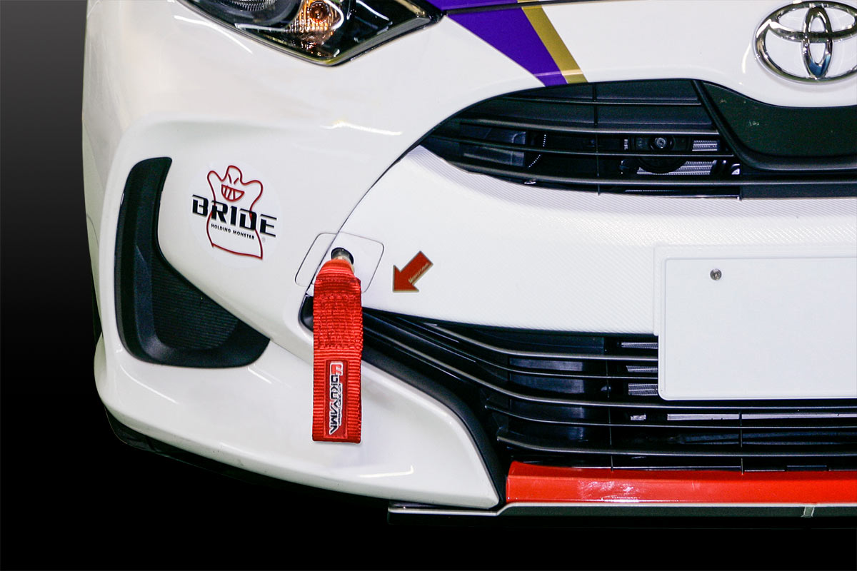 OKUYAMA TOWING BELT FRONT For TOYOTA YARIS MXPA10 303-061-0