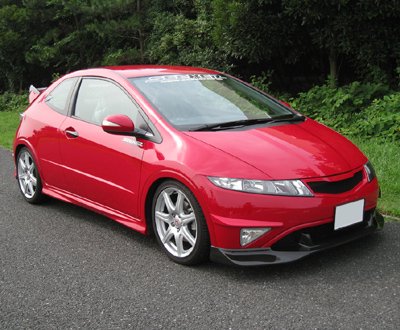 SEEKER FRP CANARD SET PAINTED FOR HONDA CIVIC FN2 16060-FN2-F02