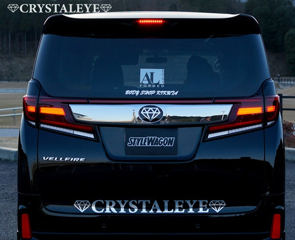 CRYSTAL EYE LED HIGH FLASHER HIGH MOUNT STOP LAMP SMOKED (SM) FOR TOYOTA 30 VELLFIRE ALPHARD EARLY LATE U003-SM