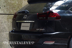 CRYSTAL EYE LEXUS STYLE FIBER LED TAIL LAMP V3 FLOWING TURN SIGNAL RED CLEAR (DR) FOR TOYOTA HARRIER 30  S205-DR