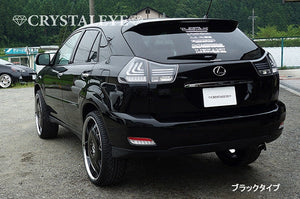 CRYSTAL EYE LEXUS STYLE FIBER LED TAIL LAMP V3 FLOWING TURN SIGNAL BLACK (BK) FOR TOYOTA HARRIER 30  S205-BK