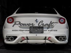 POWER CRAFT HYBRID EXHAUST MUFFLER SYSTEM TITAN TAIL WITH X TUBE FOR FERRARI FF P-FE860102-SE
