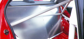 OKUYAMA REAR BULKHEAD ALU SILVER For LANCER EVOLUTION VII CT9A 322-312-0