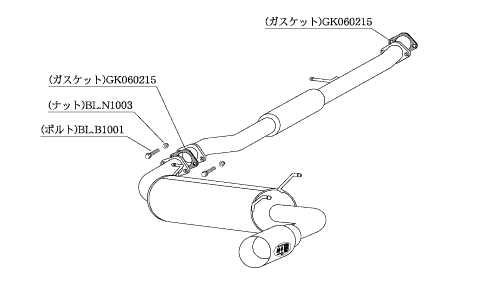 KAKIMOTO RACING EXHAUST KAKIMOTO.R FOR MAZDA EUNOS ROADSTER NA8C NA6CE  ZS303