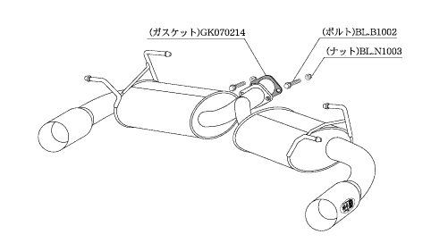 KAKIMOTO RACING EXHAUST KAKIMOTO.R FOR MAZDA ROADSTER NCEC  ZS313