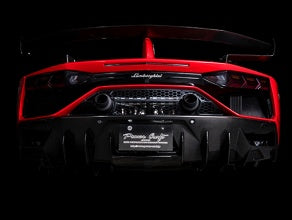 POWER CRAFT HYBRID EXHAUST MUFFLER SYSTEM MATT BLACK FOR LAMBORGHINI AVENTADOR SVJ ULTIMAE P-LA1040101-BKT