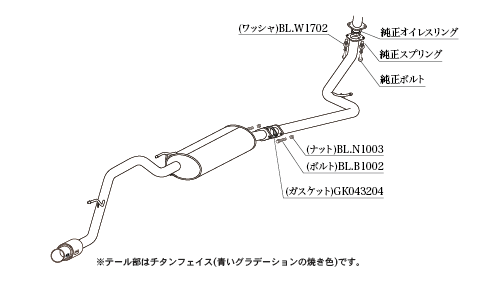 KAKIMOTO RACING EXHAUST GT BOX 06 S FOR HONDA N-BO10 CUSTOM JF3  H443113